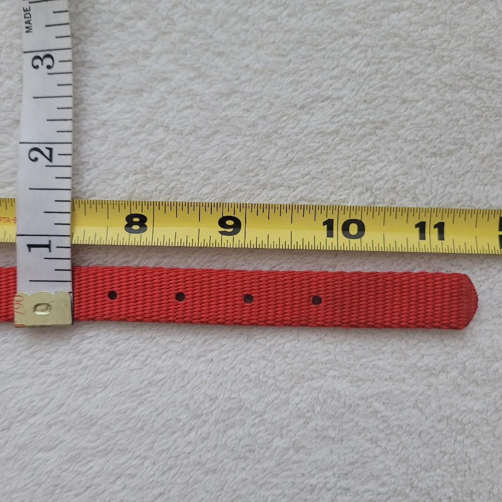 Puppy Collar | NWOT Red Nylon Silver Buckle